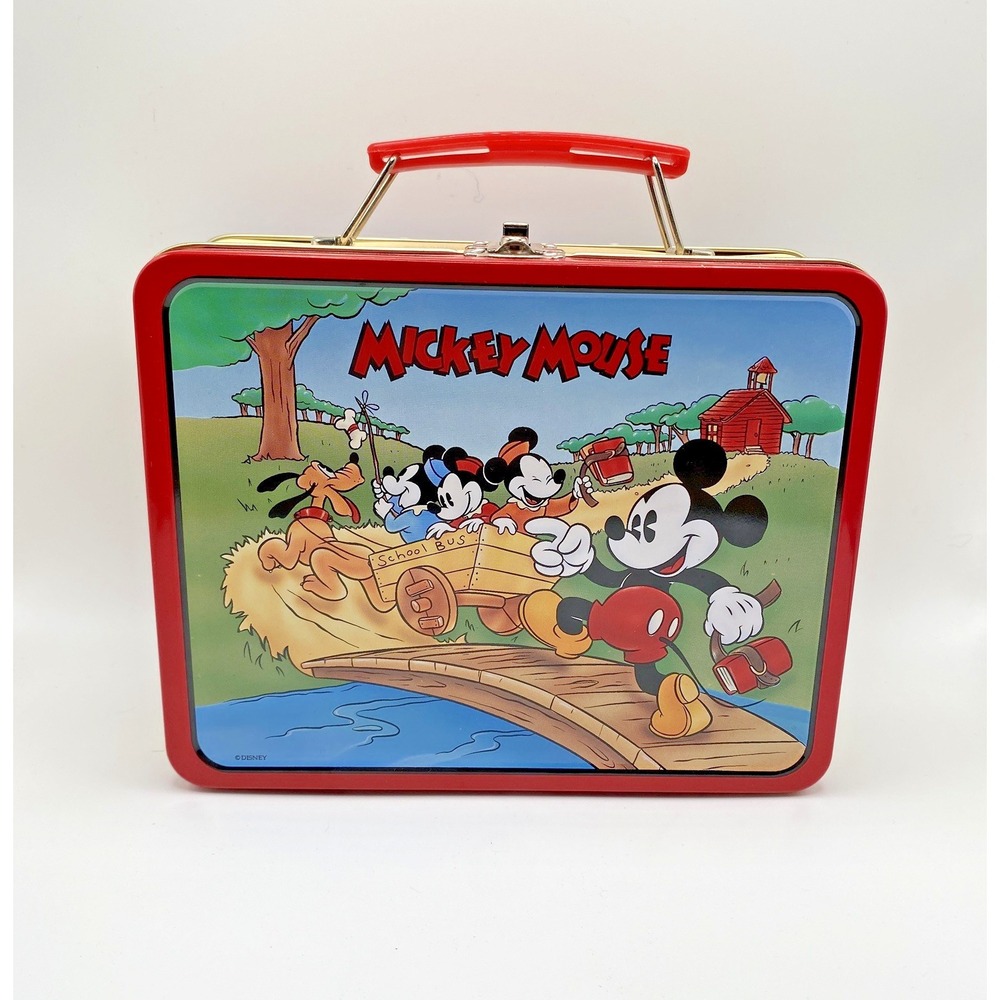 Vintage 90's 1996 #1 Micky Mouse & Friends Collectible Tin Lunch Box